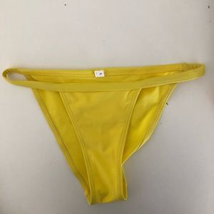Yellow cheeky bikini bottoms